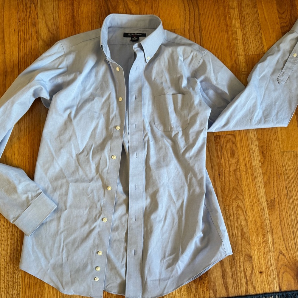 Brooks Brothers Sky Blue Casual Button-Down Shirt
